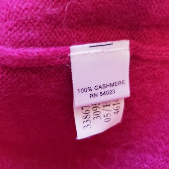 Banana Republic Cashmere Sleeveless Raspberry Pullover Sweater Top - Picture 6 of 7